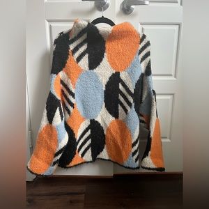 Zara Blue and Orange Sweater